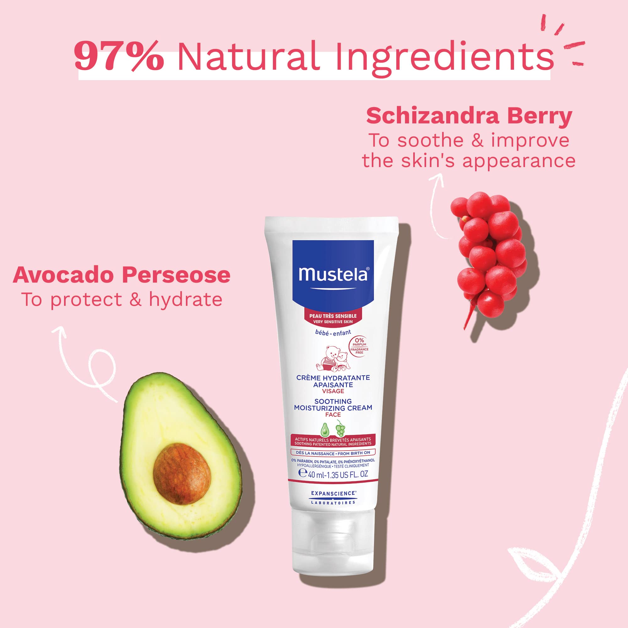 Mustela Soothing Moisturising Cream 40ml - Image 10